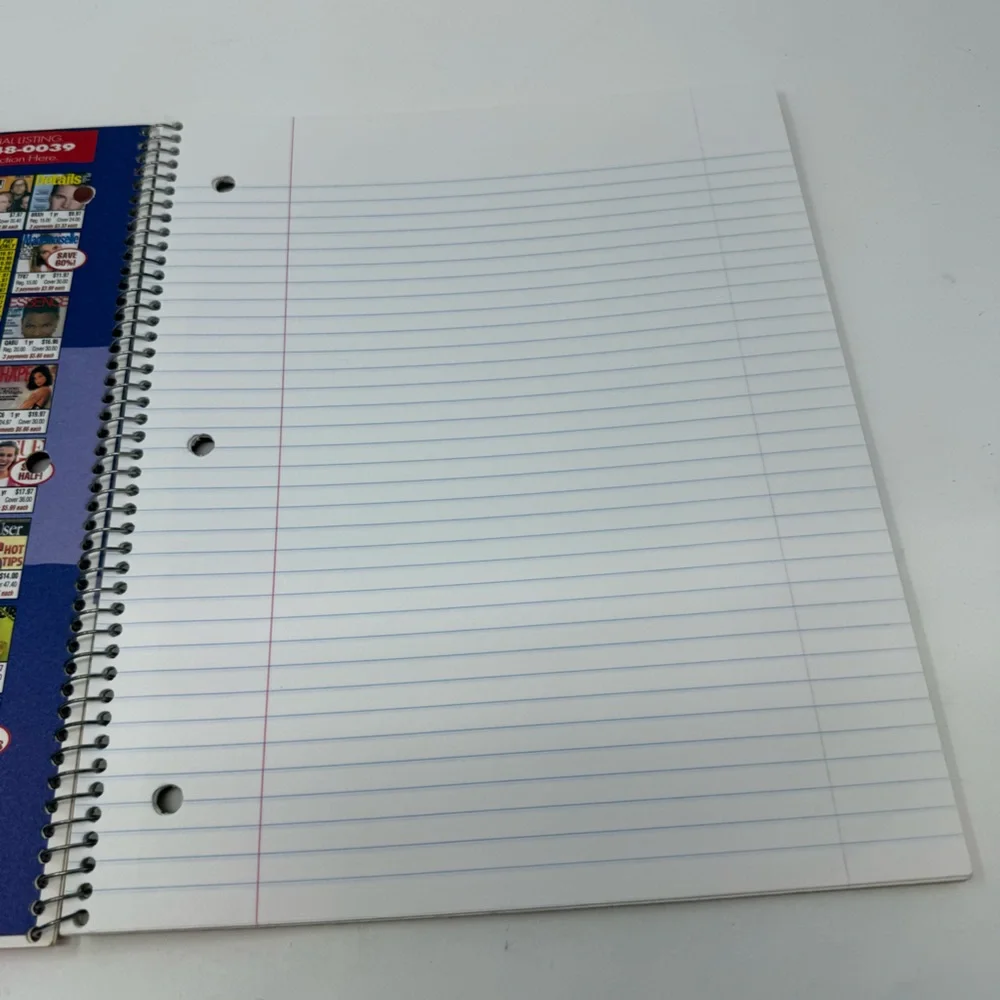 Top Flight Vintage Princeton University College Ruled Orange Spiral Notebook